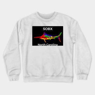 Anchored By Fin Blue Marlin-SOBX Crewneck Sweatshirt